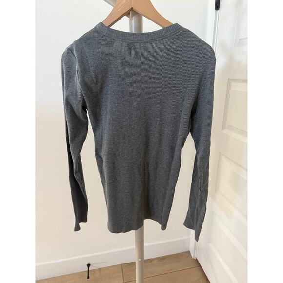 WSLY Rivington Ribbed Long‎ Sleeve Top Heather Grey Size Medium - Picture 7 of 9